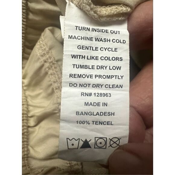 Indigo Rein Pull on Light weight Casual  Pants Sz M beige NWT - Picture 4 of 8